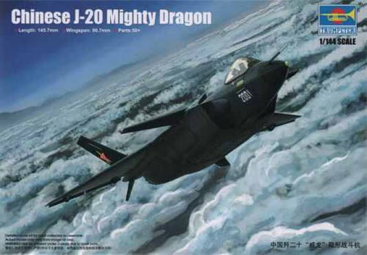 Trumpeter 1/144th Scale Chinese J-20 Mighty Dragon