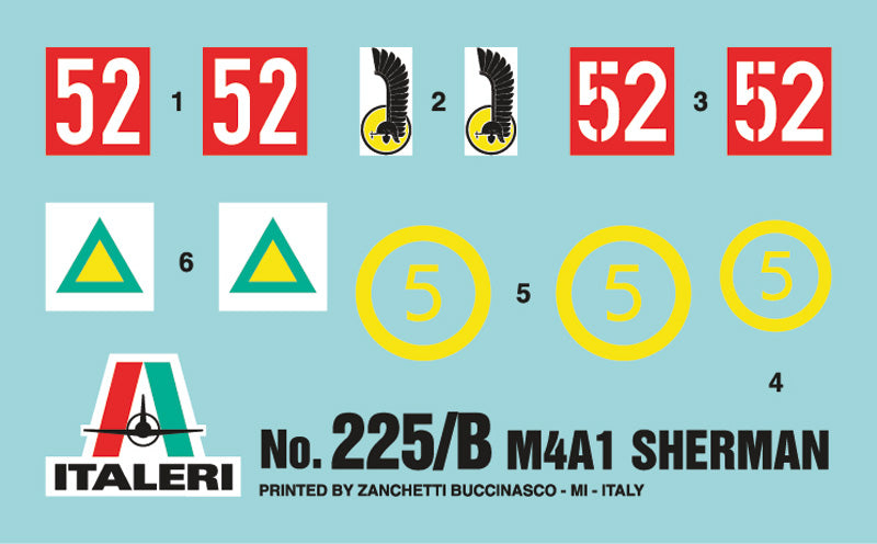 Italeri 1/35th scale M4 Sherman