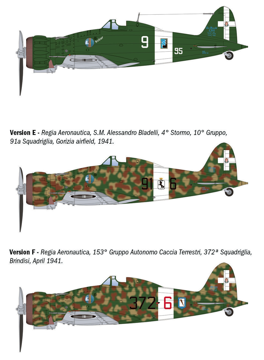 Italeri 1/32nd scale Macchi MC.200 Saetta