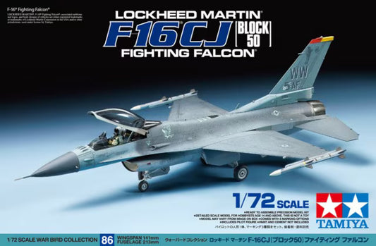 Tamiya 1/72nd scale F-16CJ Fighting Falcon (Block 50)