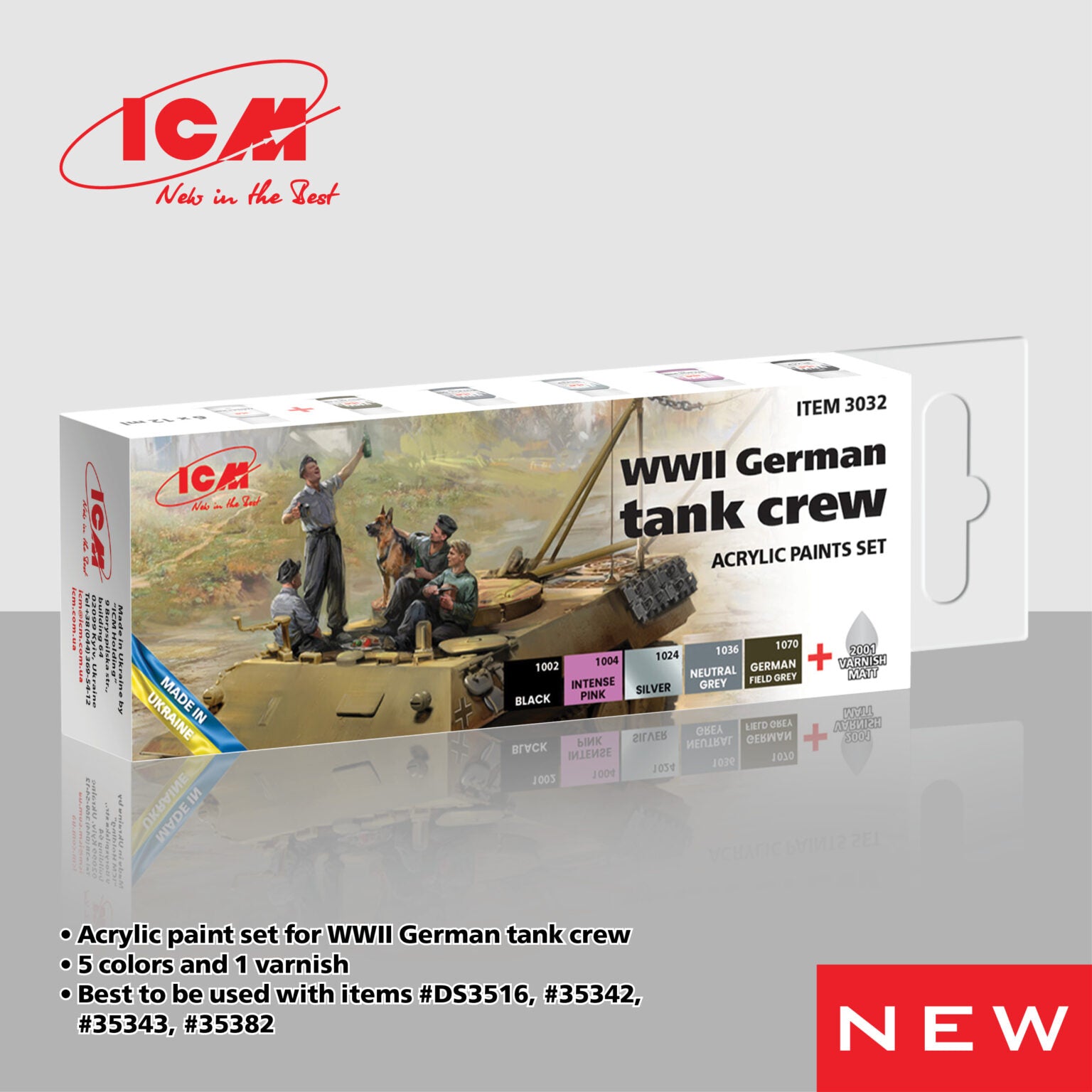 ICM Paint Set - WWII German Tank Crew – Mann's Model Moments