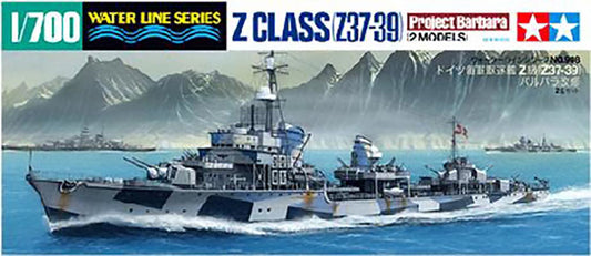 Tamiya 1/700th scale - 2 Models - German Z-Class Destroyer (Z37-39)