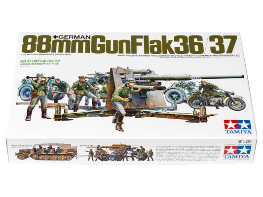 Tamiya 1/35th scale - German 88mm Gun Flak 36/37