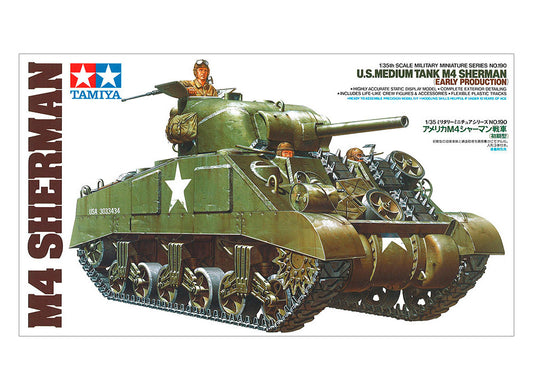 Tamiya 1/35th scale - U.S. M4 Sherman Tank (Early Production)