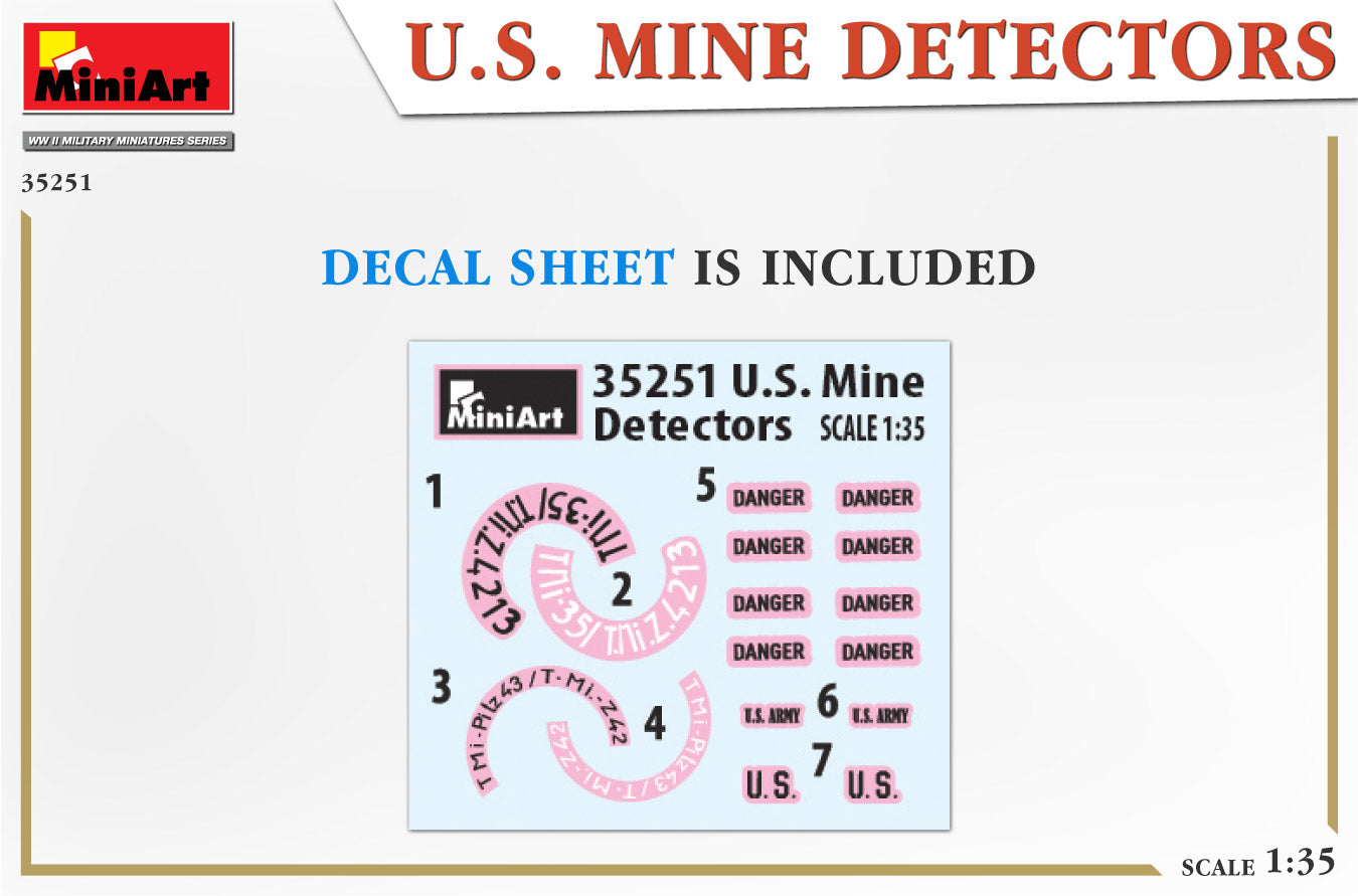 Miniart 1/35th scale US Mine Detectors
