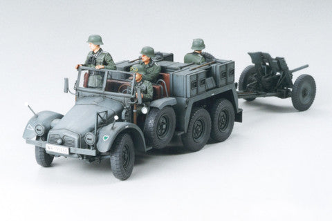 Tamiya 1/35th scale 6x4 Truck Kruppp Protze Towing truck with 3.7cm Pak (Kfz. 69)