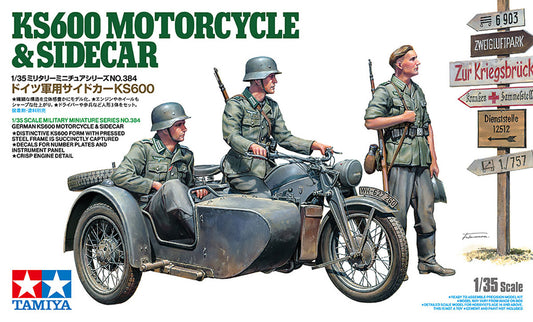 Tamiya 1/35th scale - German KS600 & Sidecar