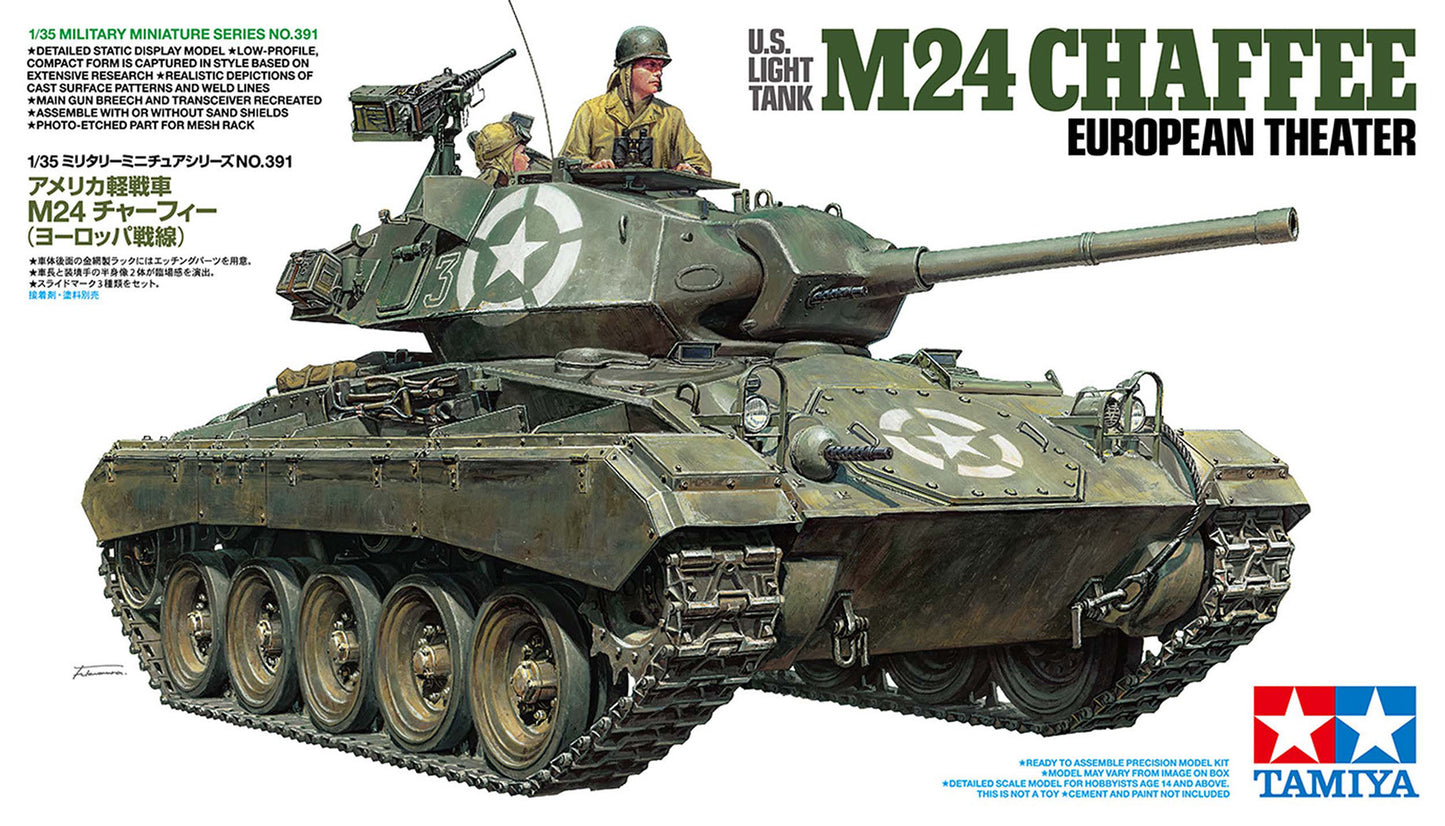 Tamiya 1/35 scale U.S. Light Tank M24 Chaffee European Theatre
