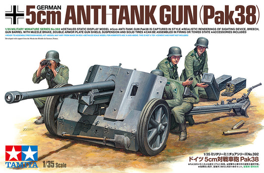 Tamiya 1/35th scale - German 5cm Anti-Tank Gun (Pak38)