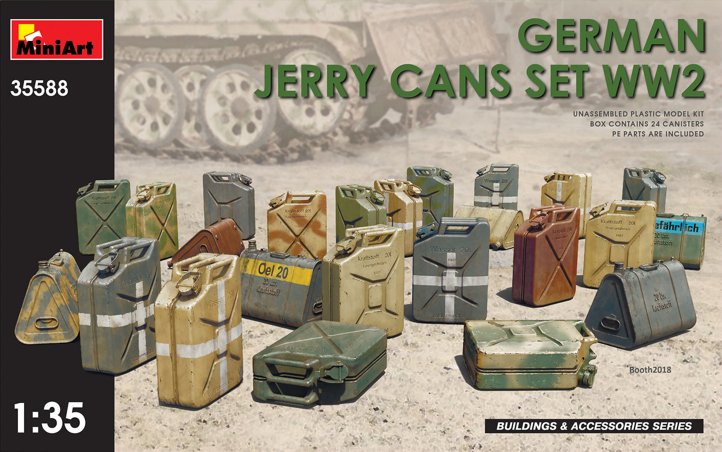 Miniart 1/35th scale WWII German Jerry Cans Set