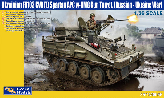Gecko Models 1/35 Ukrainian FV103 CVRT Spartan APC w HMG Turret