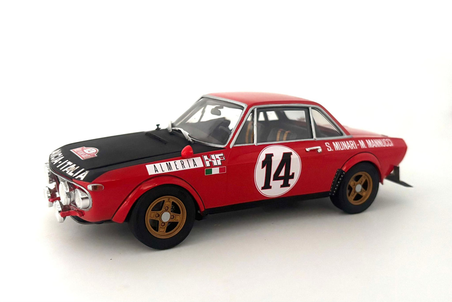 Italeri 1/24th scale Lanci Fulvia HF Rally Montecarlo 1972