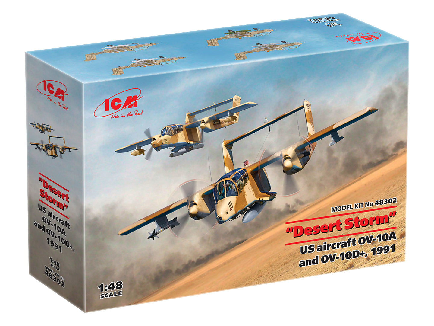 ICM 1/48th scale 1991 'Desert Storm' OV-10A and OV-10D+
