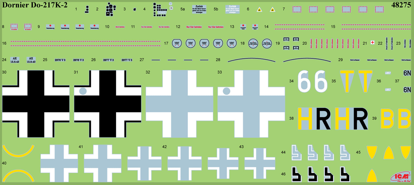 ICM 1/48th scale Dornier Do 217K-2 with Gliding bombs Fritz-X - Preorder inc.UK P&P