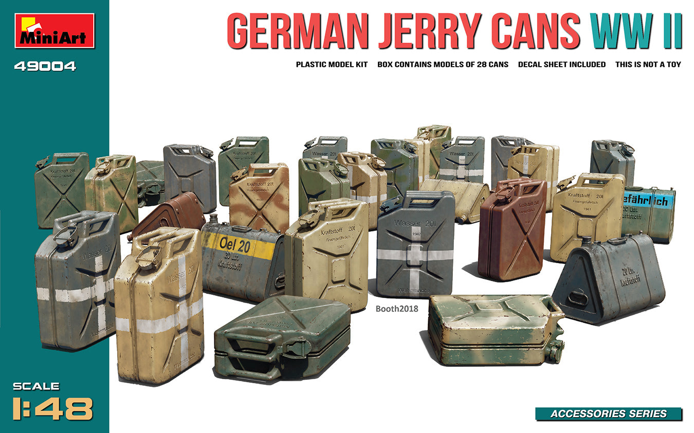 Miniart 1/48th scale WWII German Jerry Cans Set – Mann's Model Moments
