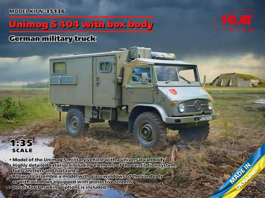 ICM 1/35th scale Unimog S 404 with Box Body
