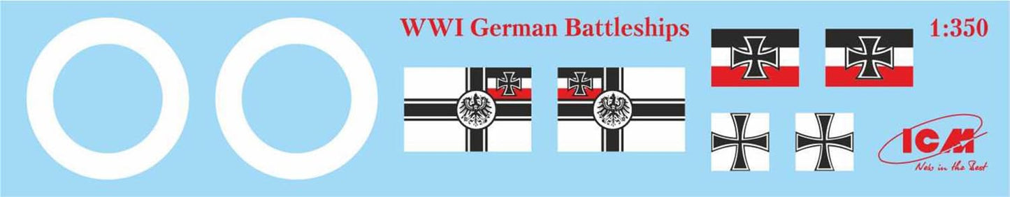 ICM 1/350th Scale Koenig , WWI German Battleship