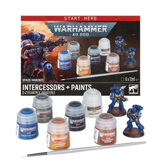 Games Workshop Warhammer 40k Intercessors and Paint Set