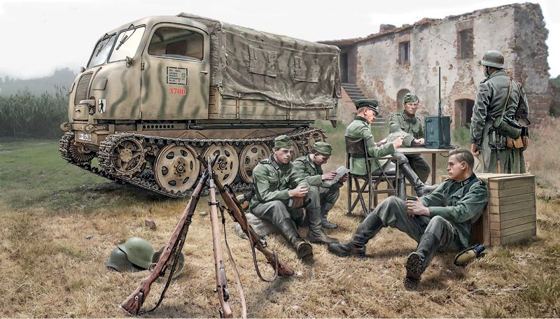 Italeri 1/35th scale Steyr RSO/01 with German Soldiers