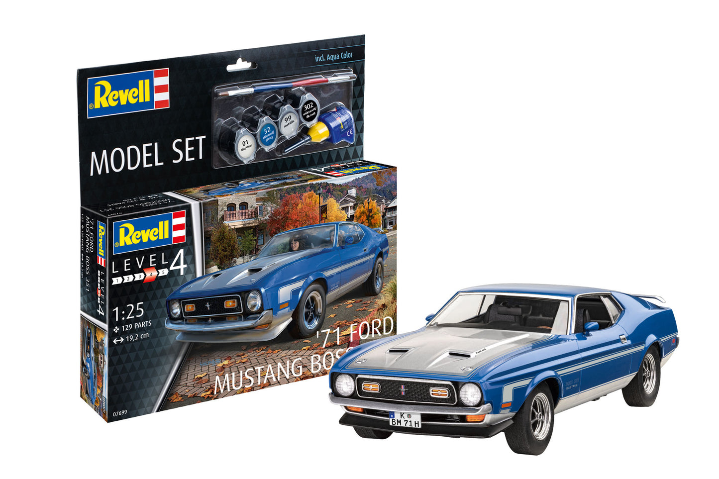 Revell 1/25th scale '71 Ford Mustang Boss 351 Model Set
