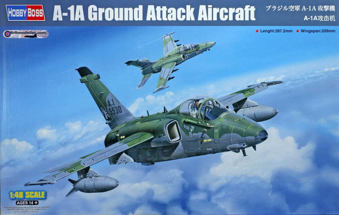 HobbyBoss 1/48th scale AMX A-1A Ground Attack Aircraft