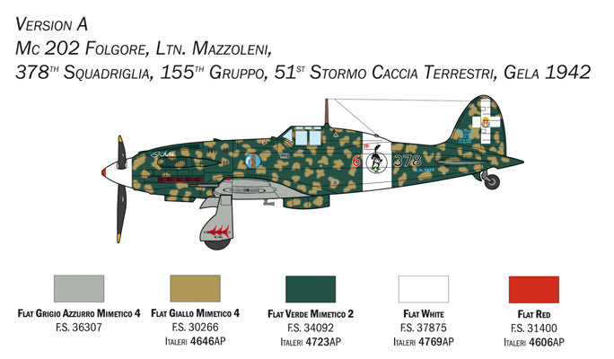 Italeri 1/72nd scale MC.202 Folgore