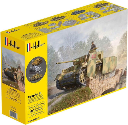 Heller 1/16th scale Pz.Kpfw.III Ausf. J,L,M (4 in 1)