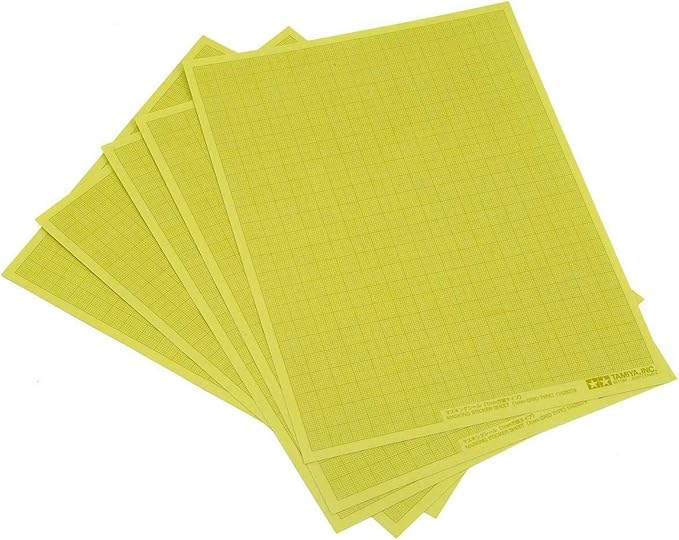 Tamiya Masking Sheet, 1mm grid type, 5 pcs