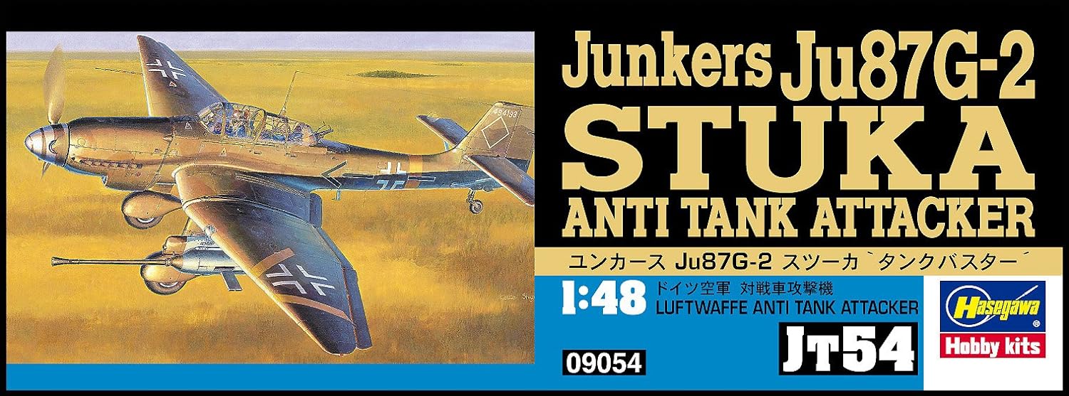 Hasegawa 09054-1/48 Junkers Ju 87G-2 Stuka Anti Tanque - Nuevo Hasegawa 09054-1/48 Junkers Ju 87G-2 Stuka Anti Tanque - Nuevo
