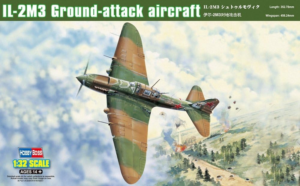 HobbyBoss 1/32nd scale IL-2M3 ground Attack aircraft