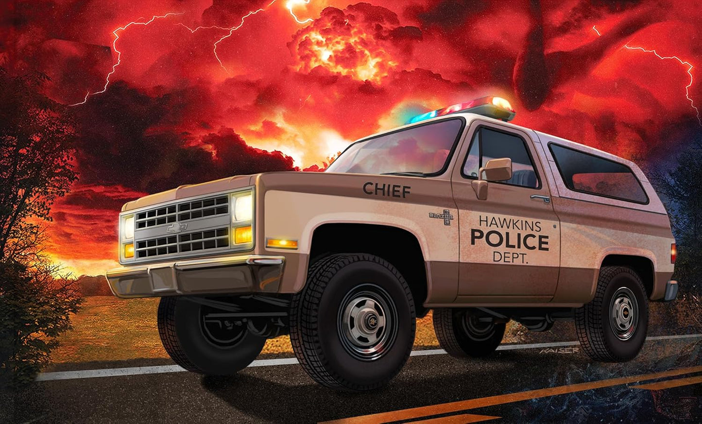 Revell 1/25th scale 1985 Jim Hopper's Chevrolet K5 Blazer: Stranger Things