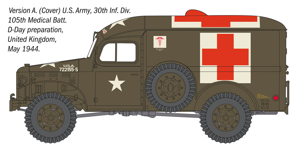 Italeri 1/35 scale Dodge WV-54 Ambulance