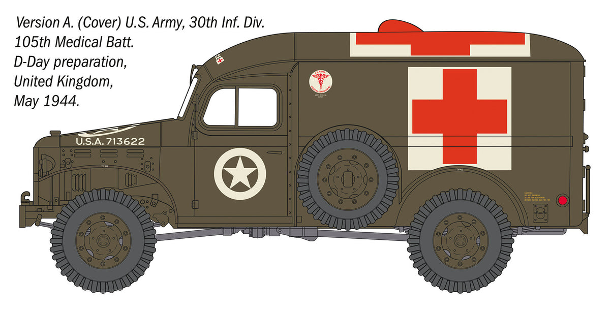 Italeri 1/35 scale Dodge WV-54 Ambulance