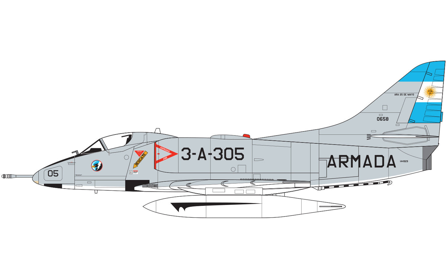 Airfix 1/72nd Scale Douglas A-4B Skyhawk