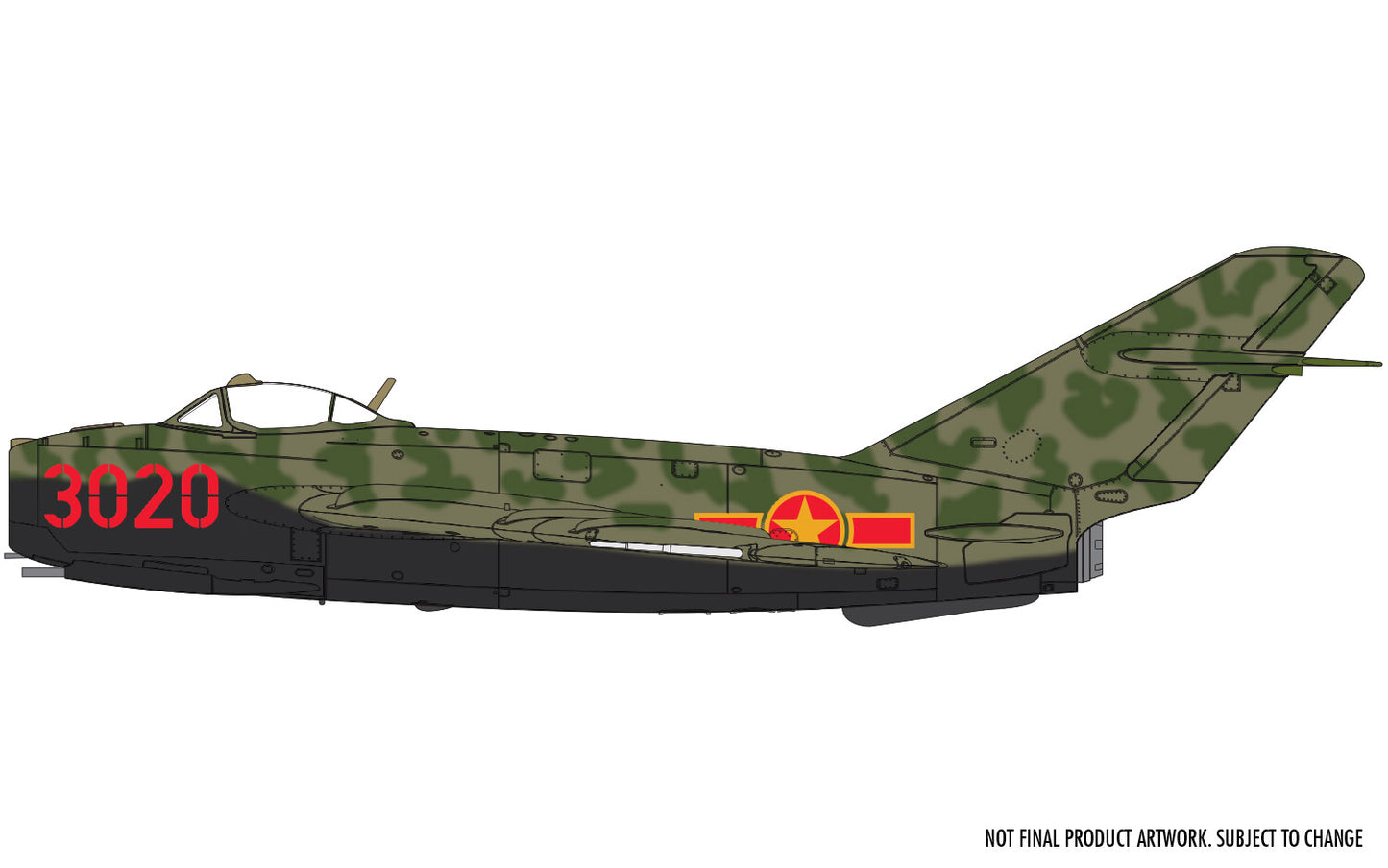 Airfix 1/72nd Scale Mikoyan-Gurevich MiG-17F 'Fresco' (Shenyang J-5)