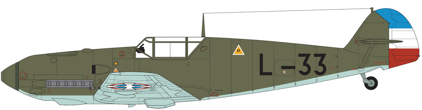 Airfix 1/48th scale Messerschmitt Me109E-4/E-1