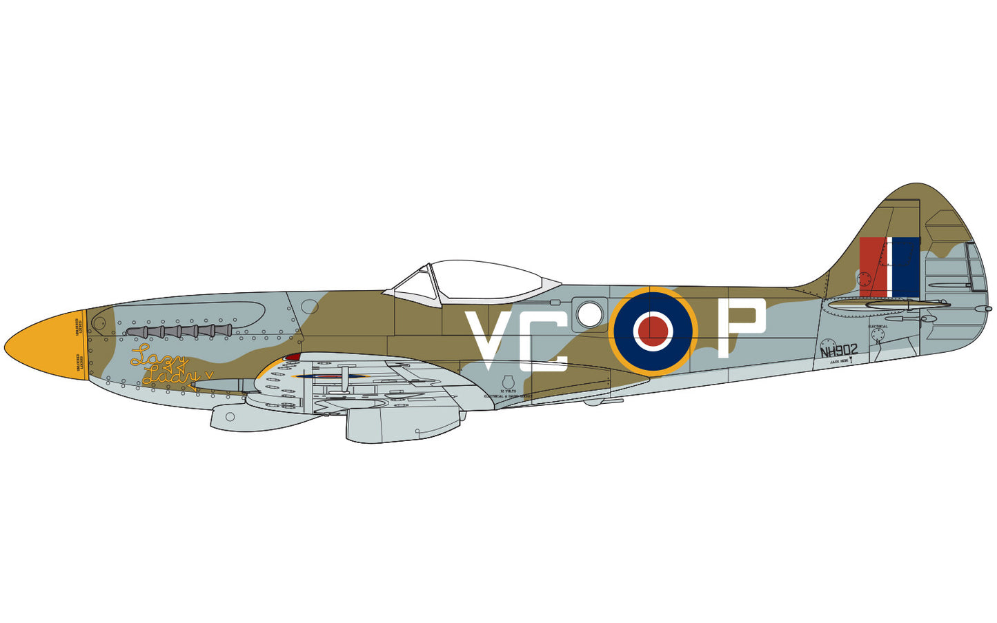 Airfix 1/48th scale Supermarine Spitfire FR Mk.XIV