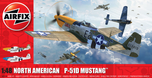 Airfix 1/48th scale North American P51-D Mustang (Filletless Tails)