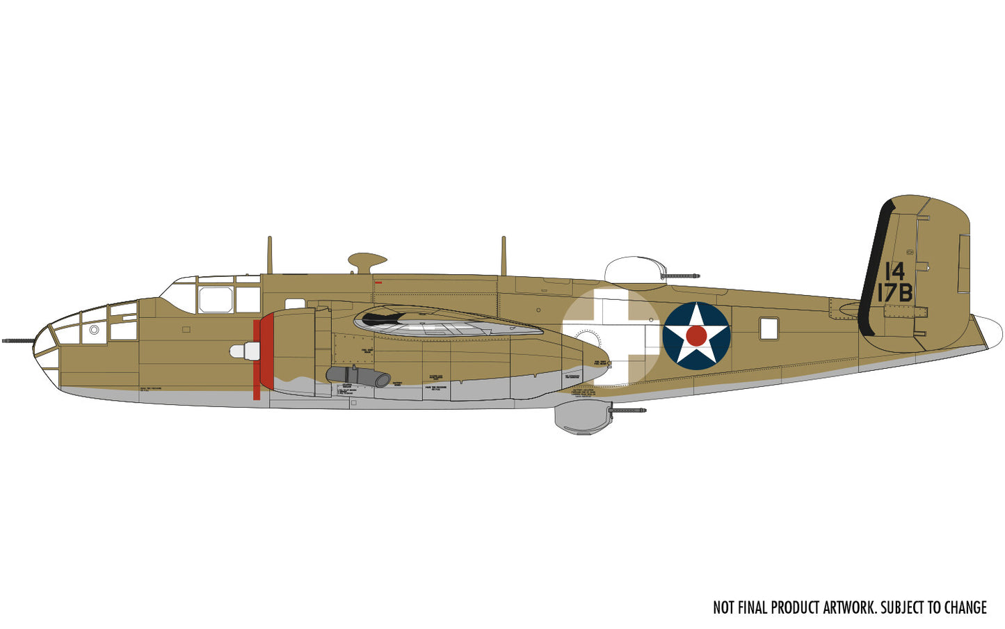 Airfix 1/72nd scale North American B25B Mitchell