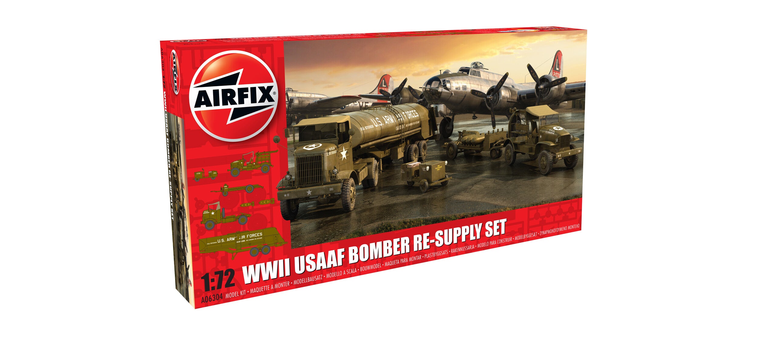 Airfix 1/72nd scale WWII USAAF 8th Bomber Resupply Set – Mann's Model ...