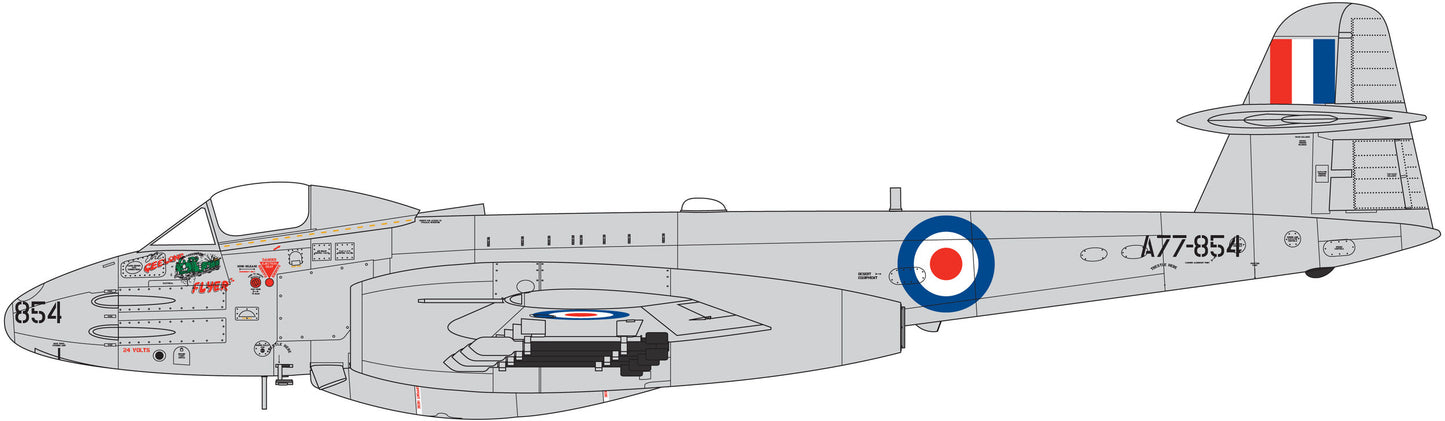 Airfix 1/48th scale Gloster Meteor F.8 Korea