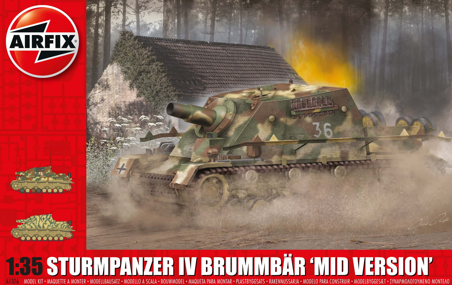 Airfix 1/35th scale Sturmpanzer IV Brummbar "Mid Version"