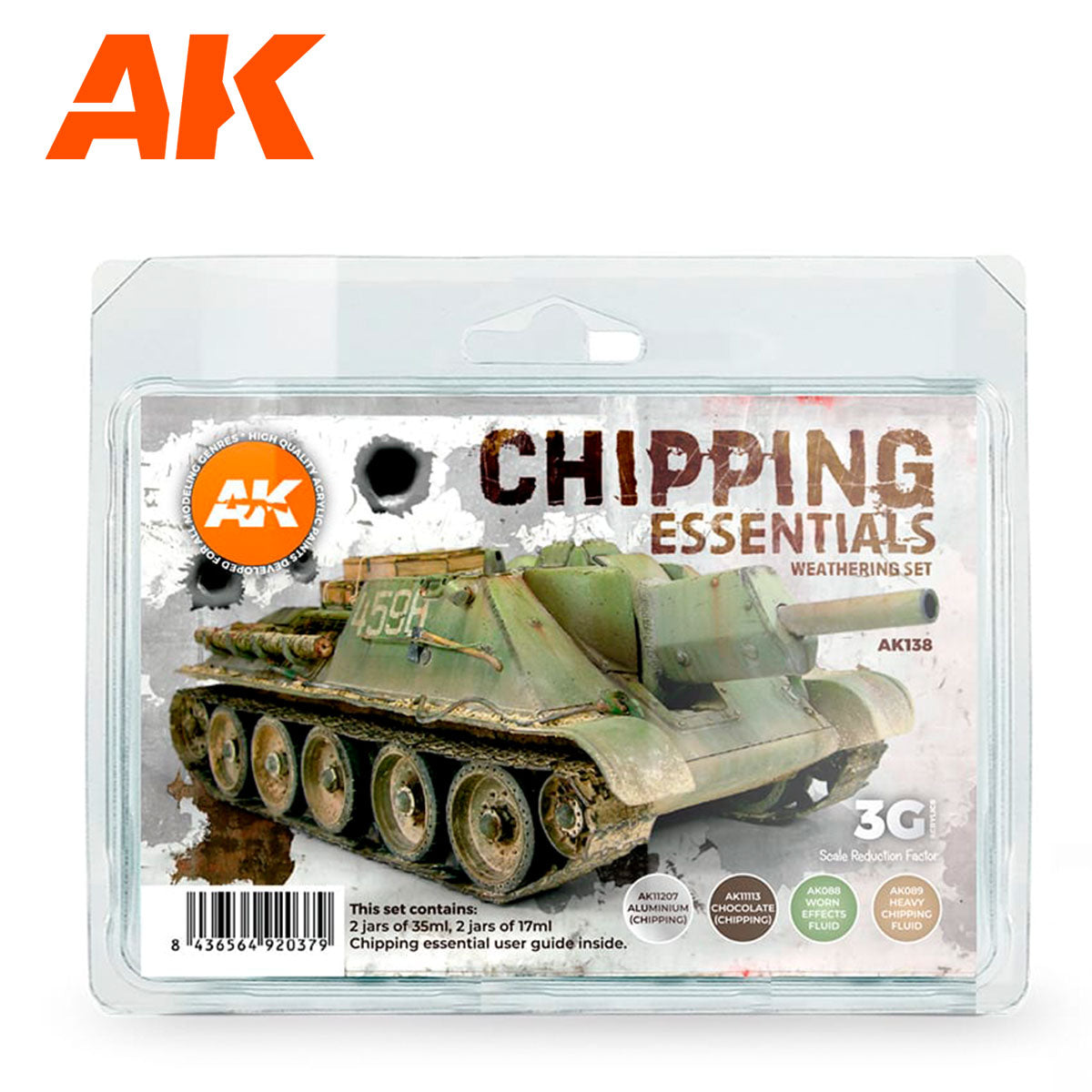 AK Interactive Chipping Essentials Weathering Set