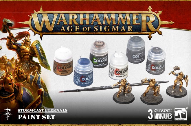 Games Workshop Warhammer Age of Sigmar Stormcast Eternals + Paints Set