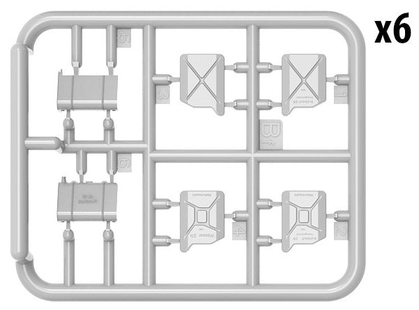 Miniart 1/35th scale WWII German Jerry Cans Set