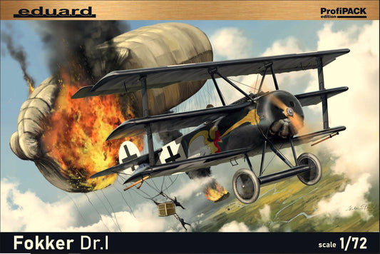 Eduard 1/72nd scale Fokker Dr.I - Profipack Edition