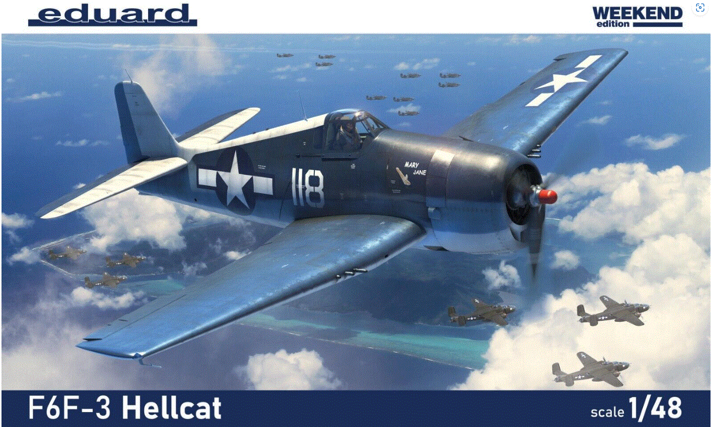 Eduard 1/48th scale F6F-3 Hellcat Weekend with USN and FAA Markings