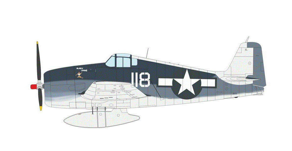 Eduard 1/48th scale F6F-3 Hellcat Weekend with USN and FAA Markings