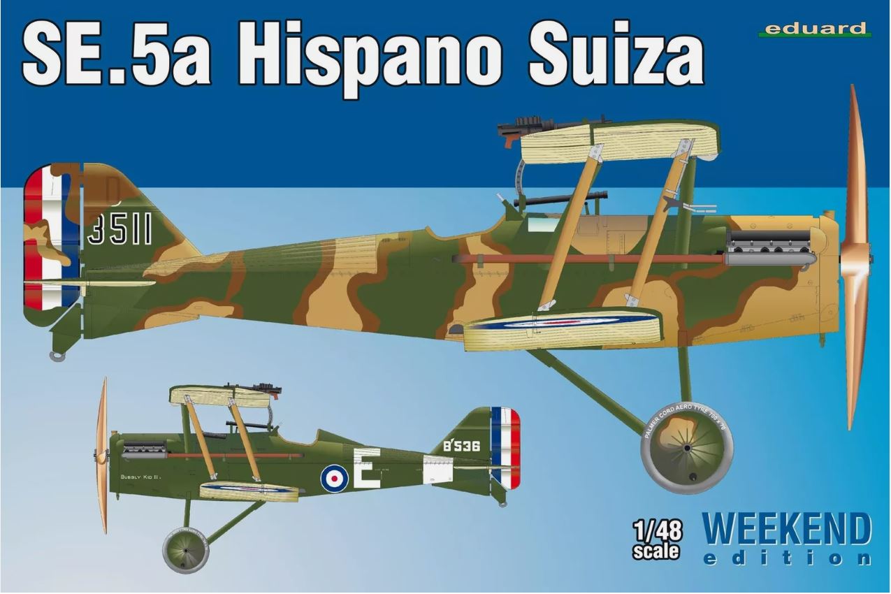 Eduard 1/48th scale Royal Aircraft Factory SE.5a Hispano Suiza