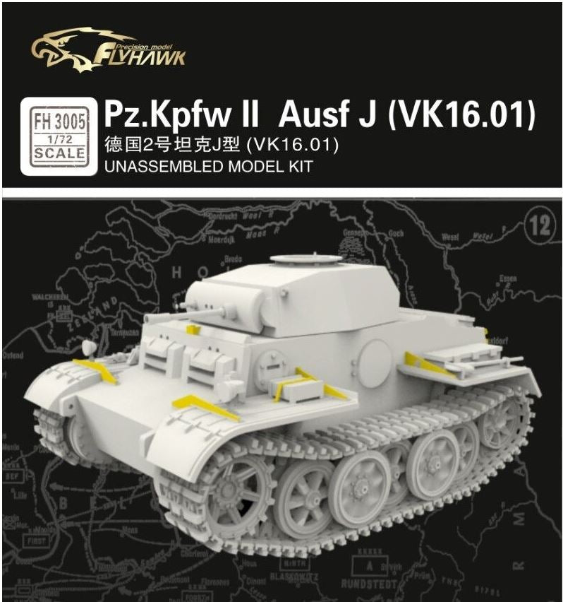 Flyhawk 1/72nd scale Pz.Kpfw II Ausf J (VK16.01)